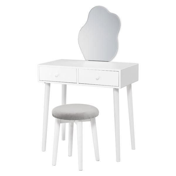 ドレッサー 約幅75×奥行48×高さ123.5cm ホワイト 組立品 - メルカリ