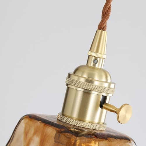 新品】ガラス製ランプシェード レトロなぺンダントライト アンティーク