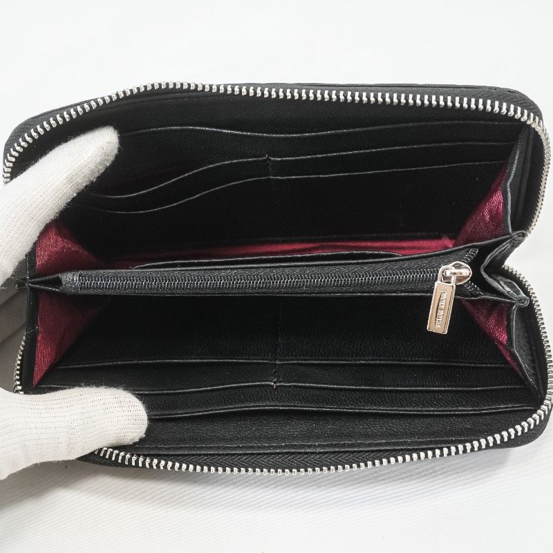 クロワロワイヤル CROIX ROYAL 長財布 クロコダイル ブラック ラウンド