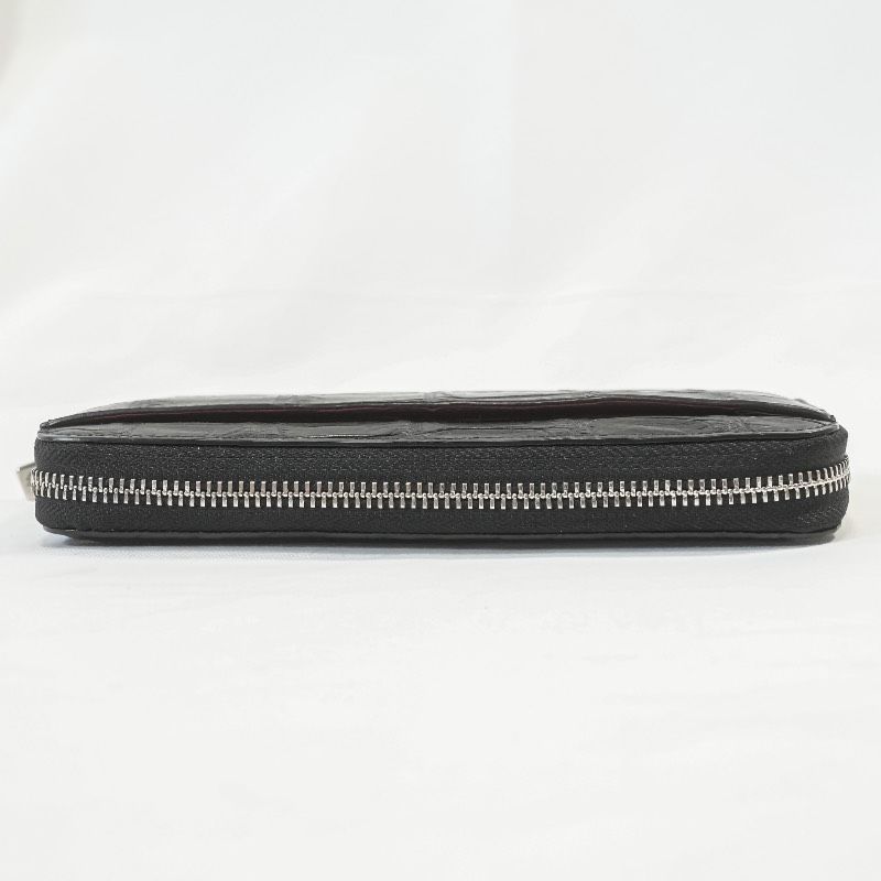 クロワロワイヤル CROIX ROYAL 長財布 クロコダイル ブラック ラウンド 