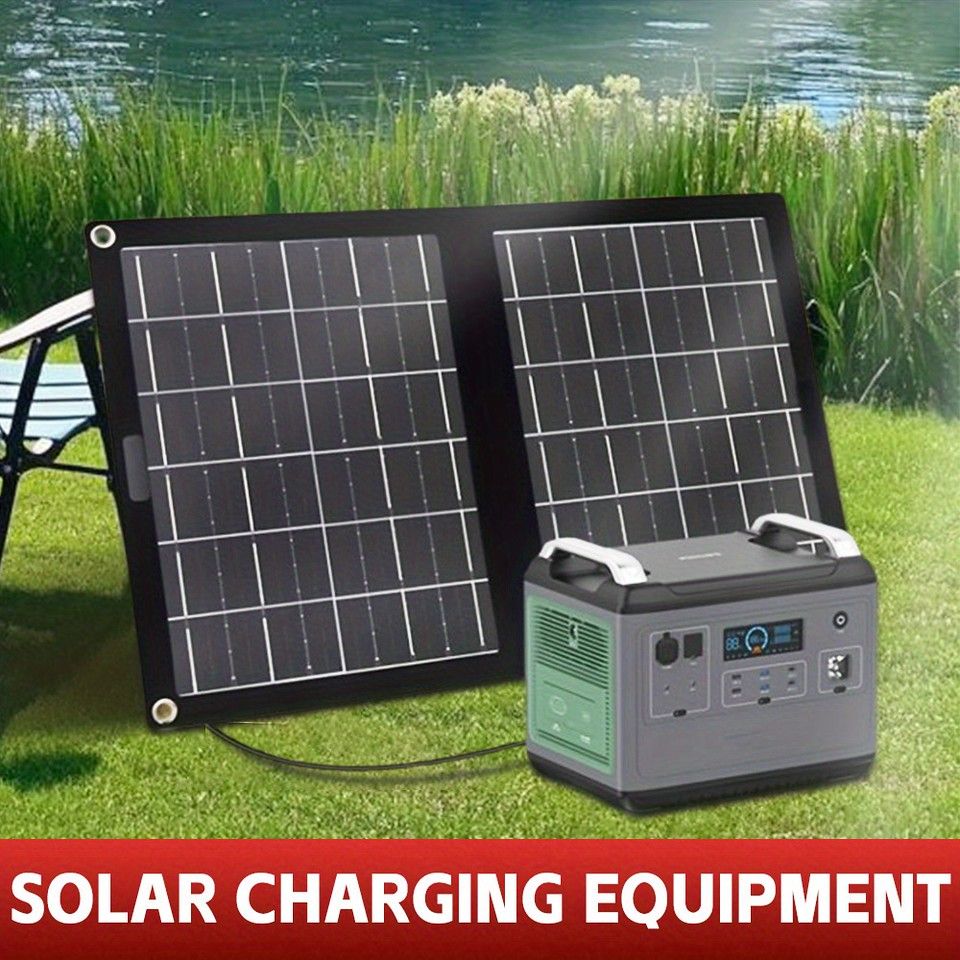 防災・アウトドアに】折りたたみ式ソーラーパネル充電器 10-20W USB