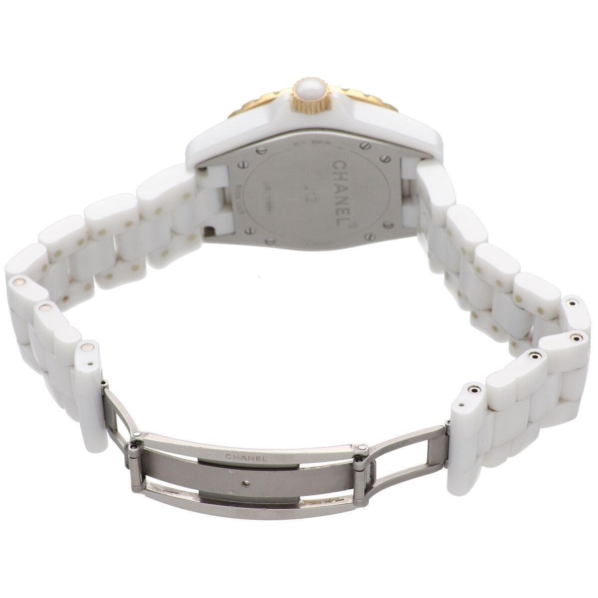 中古】 CHANEL シャネル J12 H2180 39mm 10PD ダイヤモンド K18PG