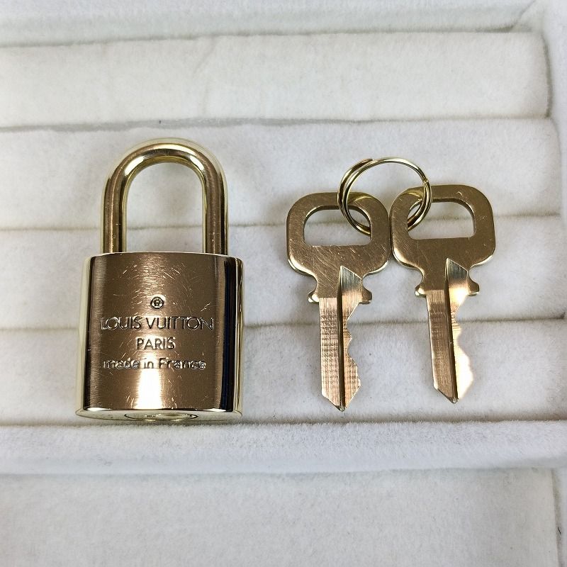 LOUIS VUITTON ルイヴィトン パドロック 南京錠 カデナ 鍵 ゴールド No