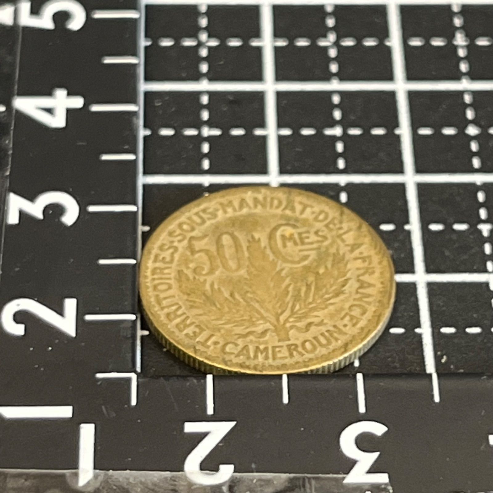 外国コイン】1924年 フランス委任統治領カメルーン 1フラン