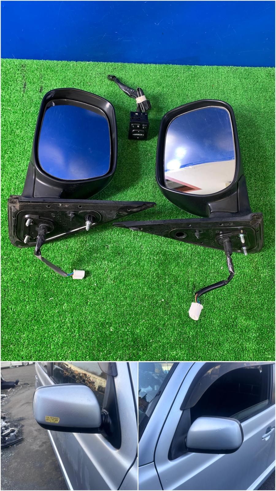 ZT-7695] 純正トヨタ bB QNC21 H18年 サイドドアミラー 色：S28 5ピン