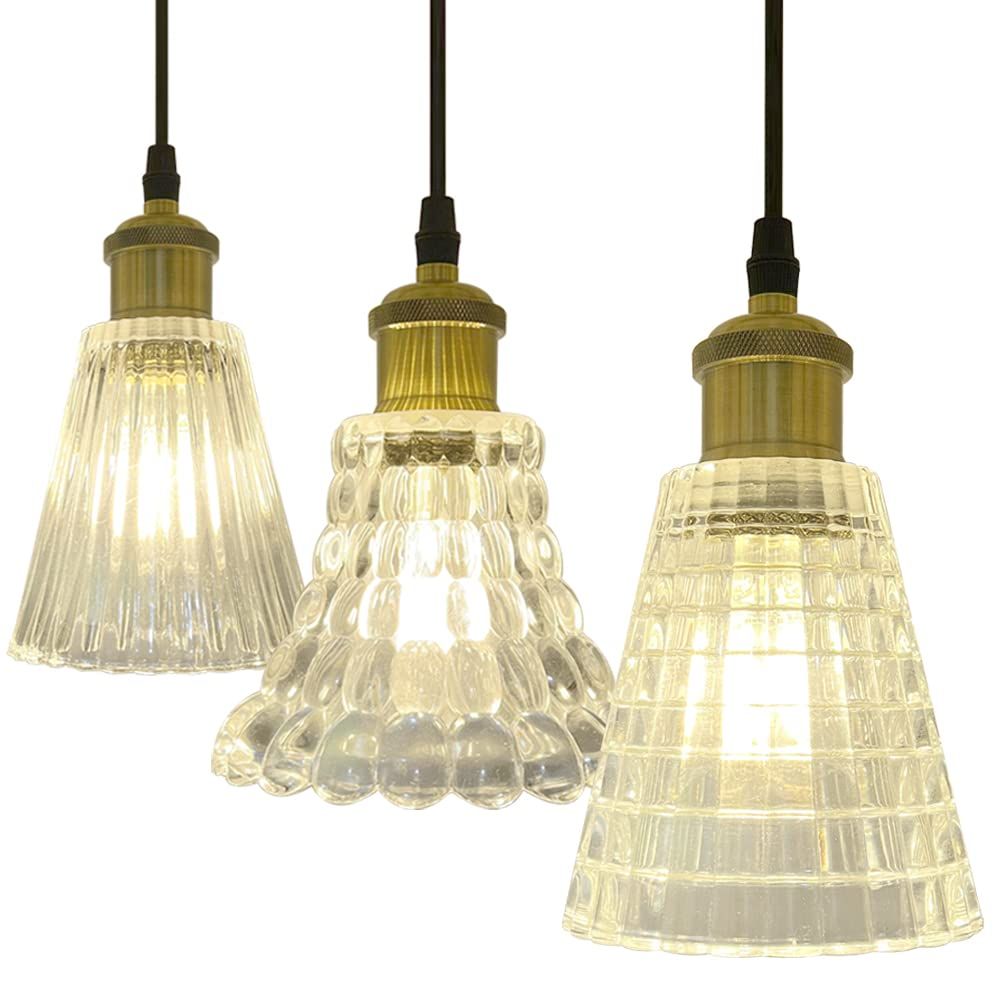 ペンダントライト ガラス 北欧 レトロ アンティーク おしゃれ 口金E26