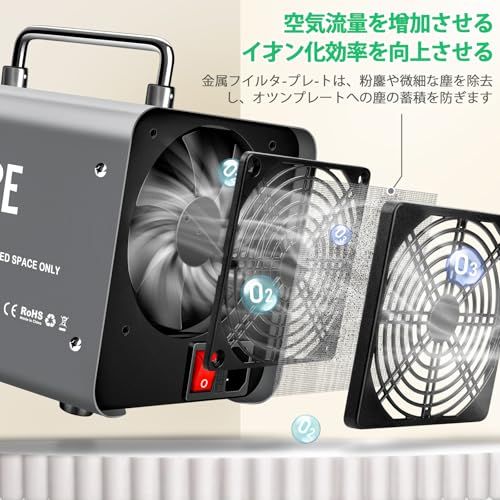 オゾン発生器 【PSE認証済】30000mg/h 業務用オゾン脱臭機 家庭用空気