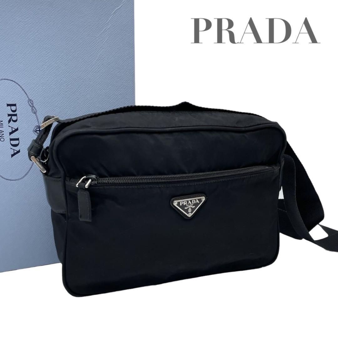 価格交渉/質問大歓迎♪】【極美品】プラダ ナイロン 三角ロゴ