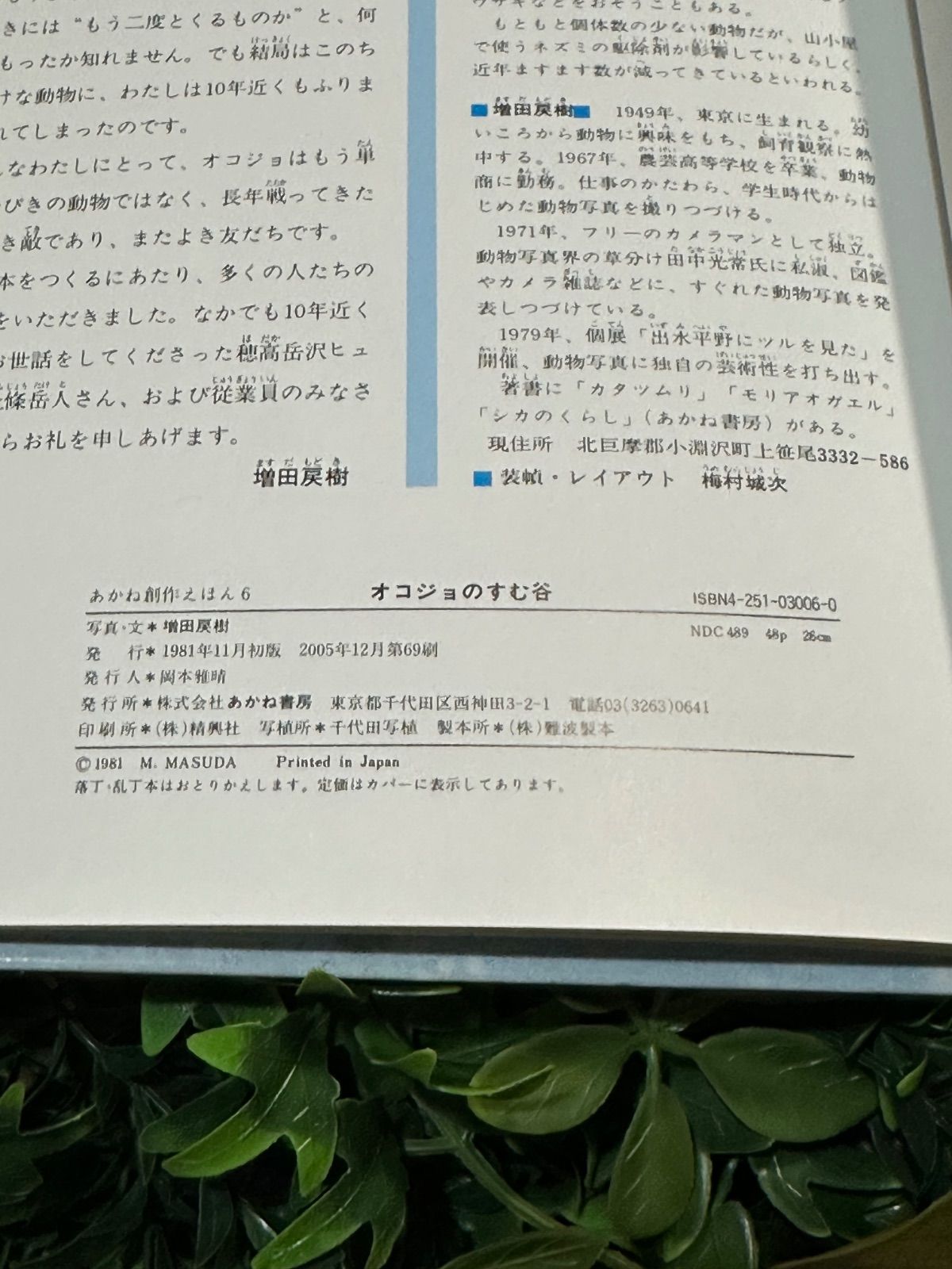 オコジョのすむ谷 増田戻樹 写真絵本 あかね書房 - メルカリ