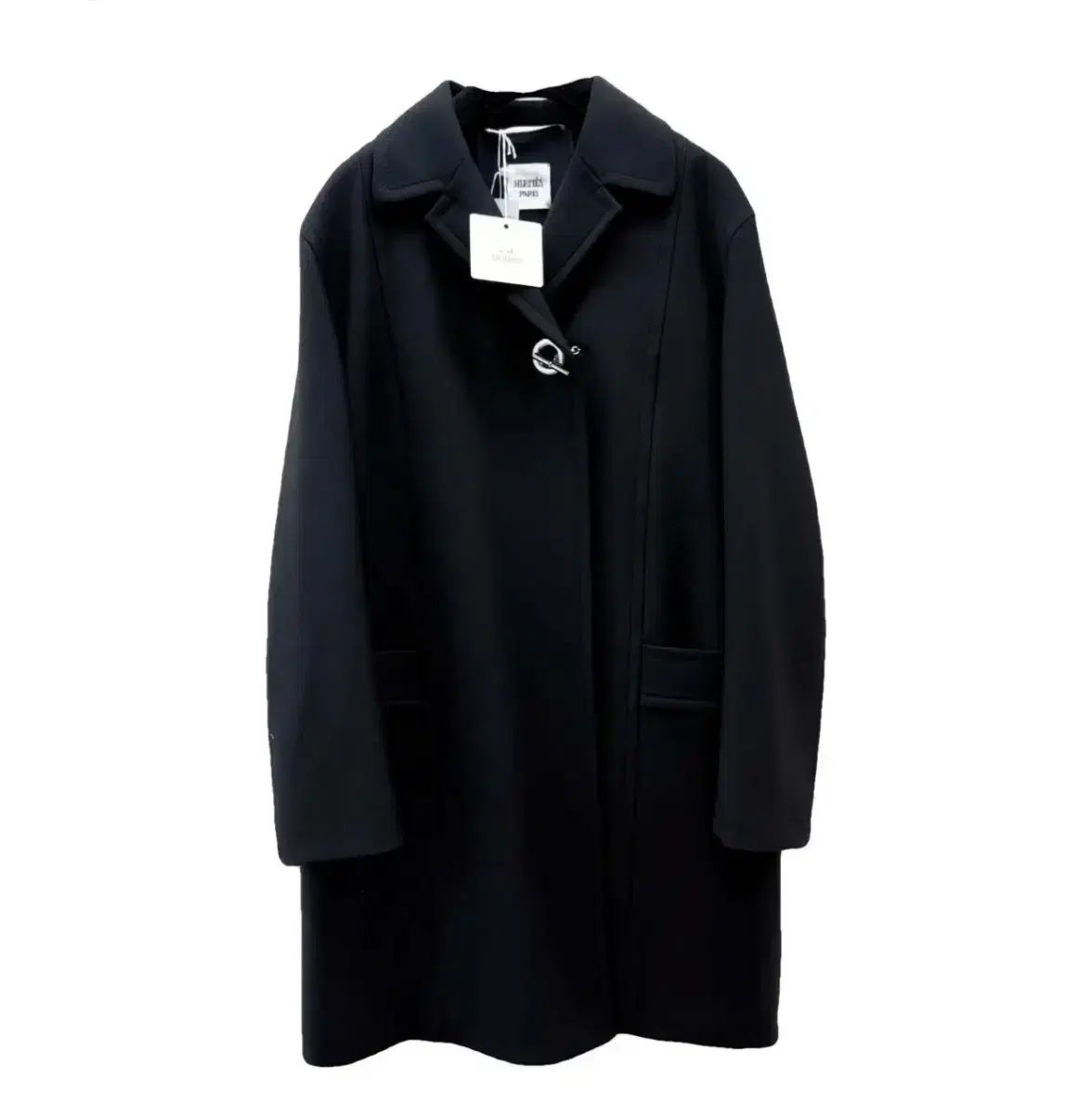 エルメス ブラック Single コート ウール 38 - メルカリ