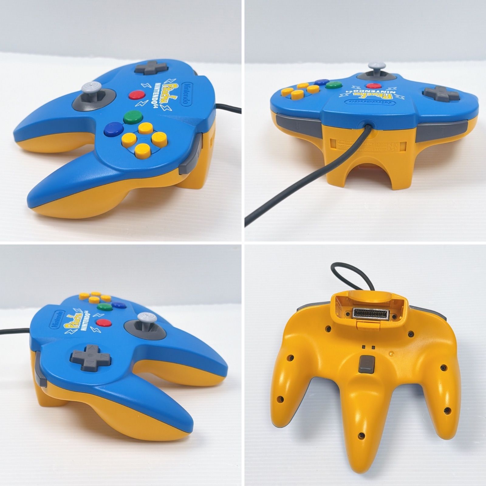 美品 ニンテンドー 64 ピカチュウ ブルー イエロー NUS-101 遊べる 