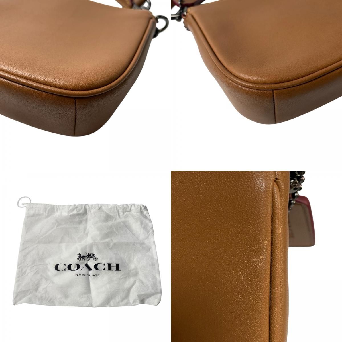 美品 コーチ coach アクセサリーポーチ ミニ ハンドバッグ 54750