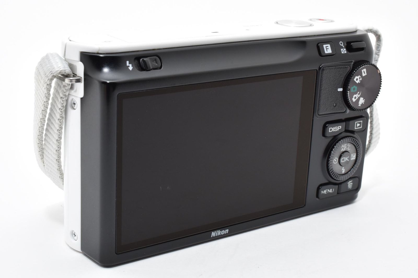 実用光学美品】Nikon ニコン NIKON1 J2 ボディ 白 ホワイト シャッター