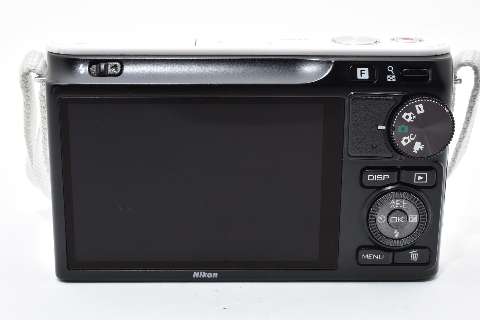 実用光学美品】Nikon ニコン NIKON1 J2 ボディ 白 ホワイト シャッター