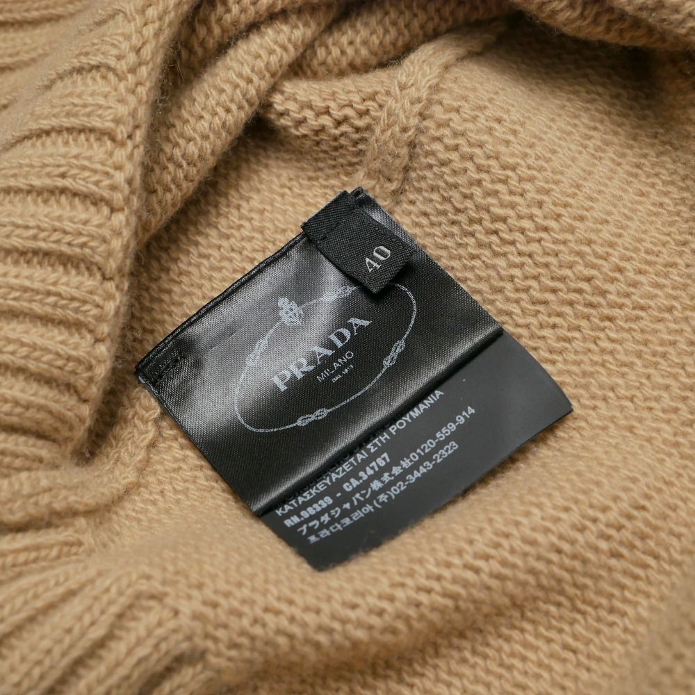 PRADA プラダ セーター サイズ40 Vネック ロングニット カシミヤ混