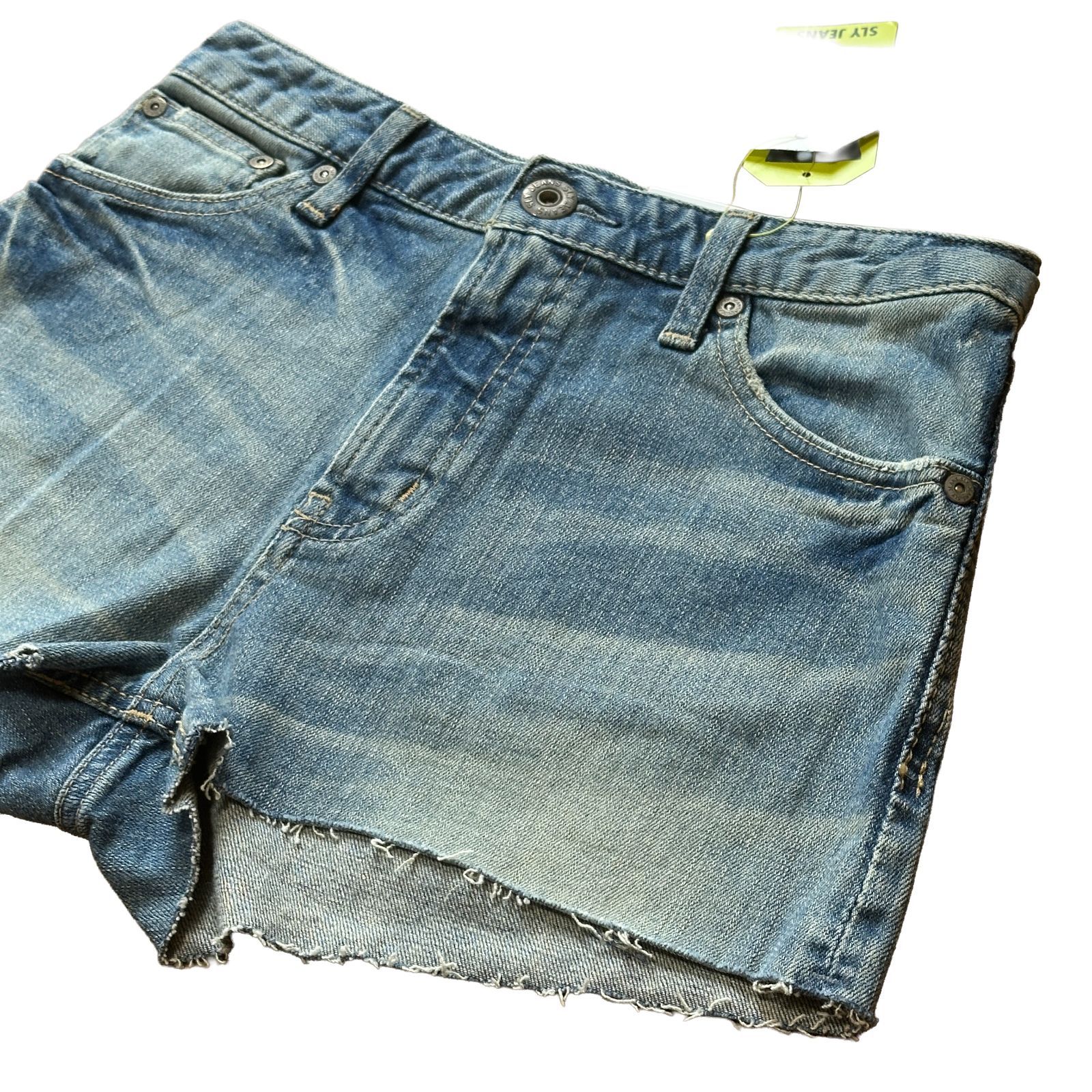 未使用 SLY 00S Y2K デニム ショートパンツ ブルー サイズ2 レディース