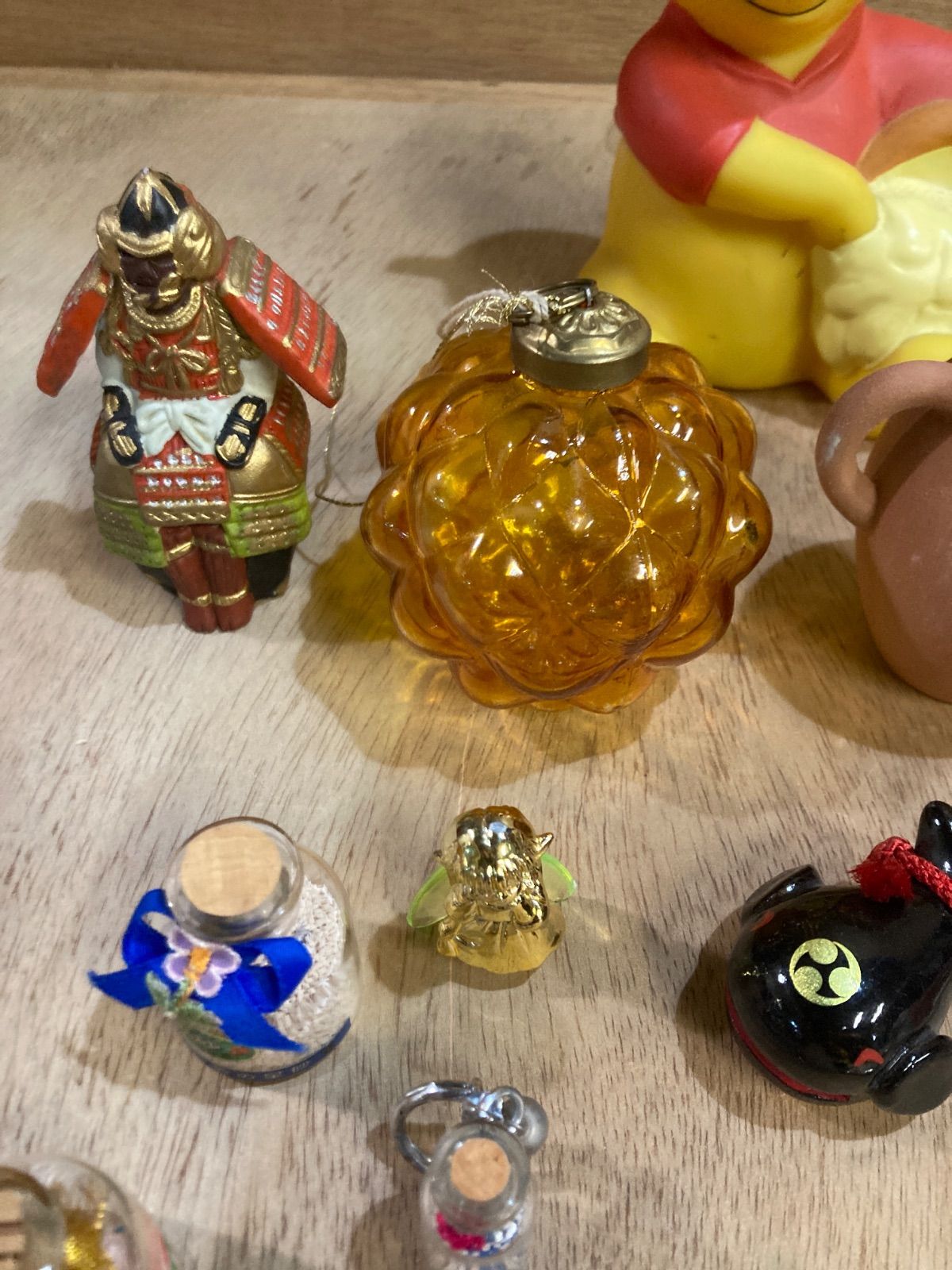 くまのプーさん サンタクロース 招き猫 キーホルダー ミニチュア