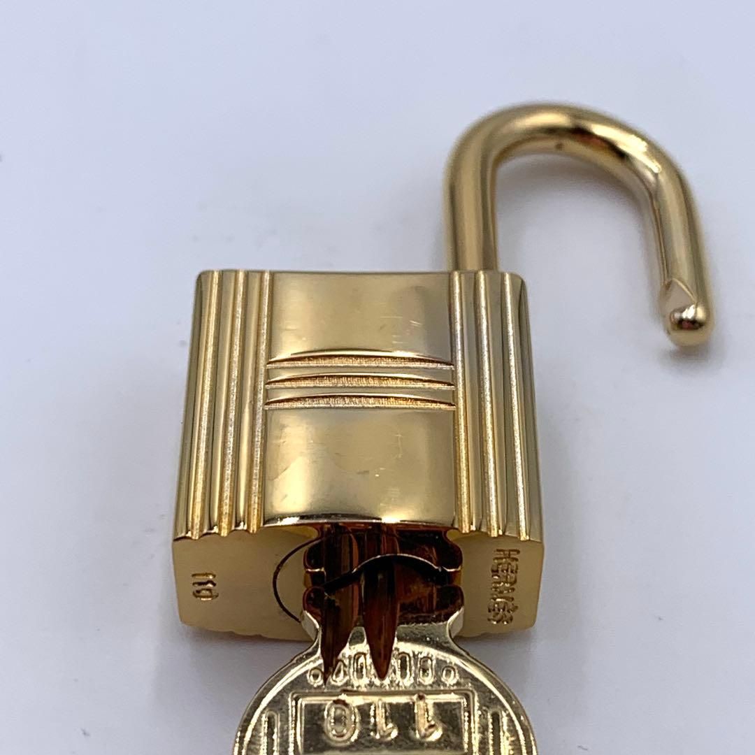 エルメス カデナ 24Kメッキ No.110 110番 鍵付き カデナキー