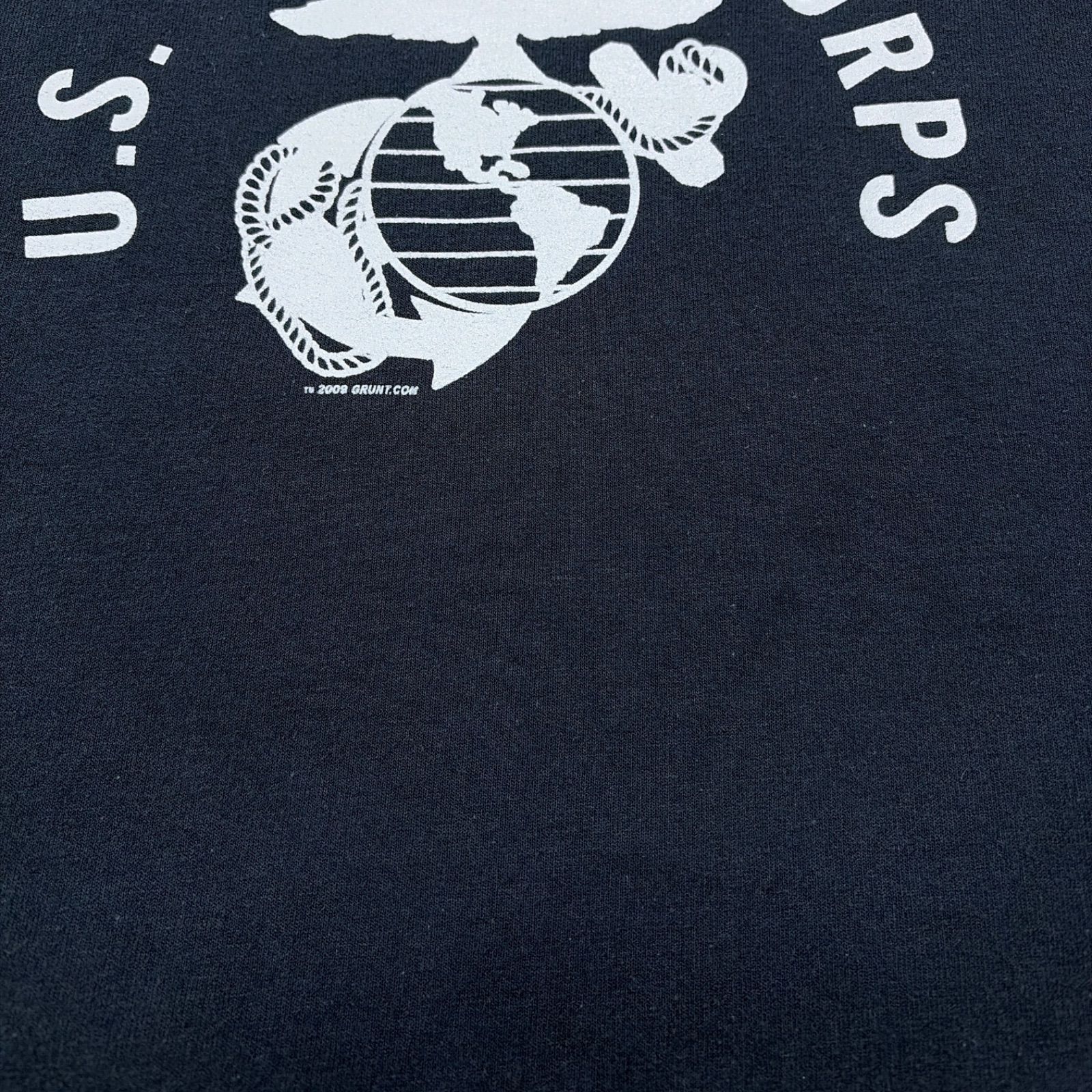 00s USMC 米軍 スウェット ミリタリー 黒 ブラック L マリンコープス 