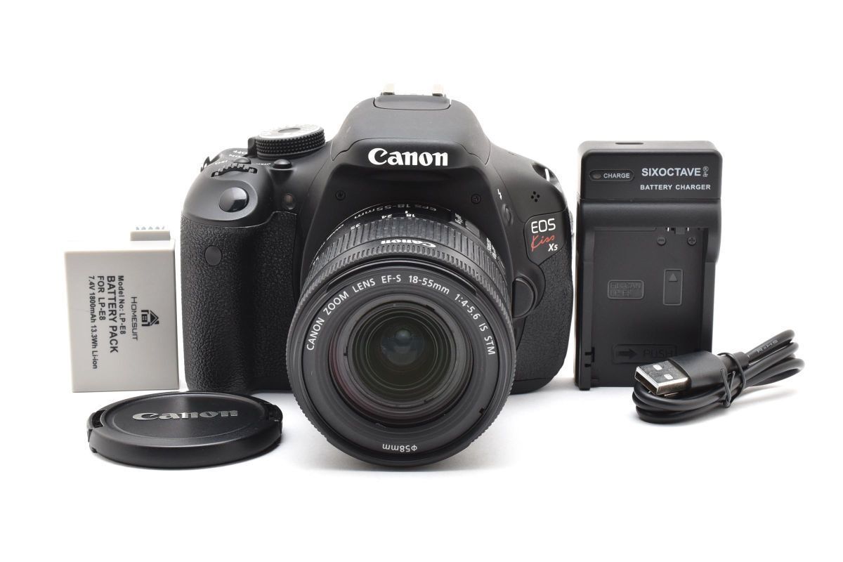 実用品 Canon EOS kiss X5 + EF-S 18-55mm F4-5.6 IS STM 充電器付き