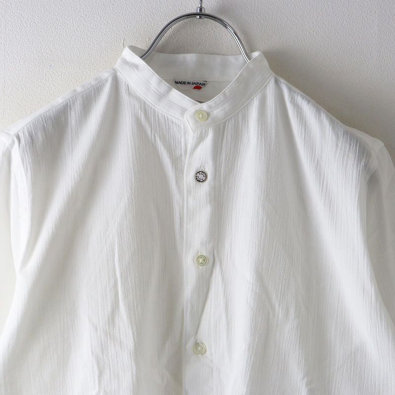 ソウソウ SOU・SOU yousou 京都 高島縮 20/20 半袖シャツ S｜ホワイト