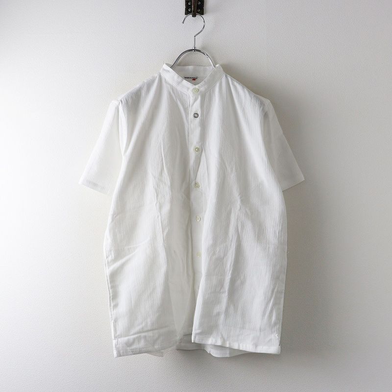 ソウソウ SOU・SOU yousou 京都 高島縮 20/20 半袖シャツ S｜ホワイト