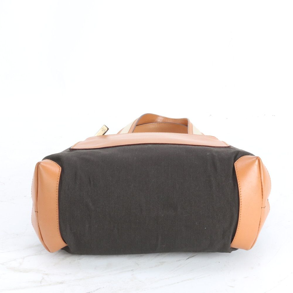 美品 グッチ 019 0458 レザー キャンバス トート バッグ 肩掛け