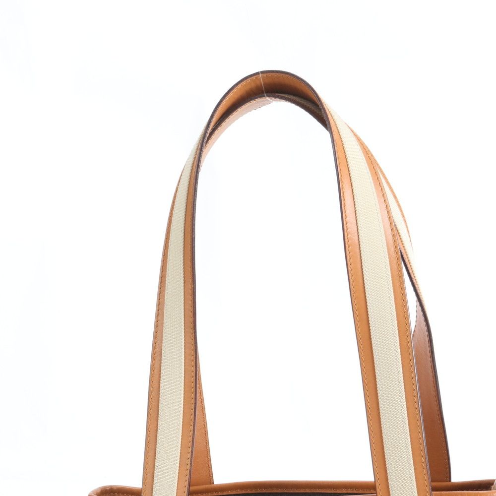 美品 グッチ 019 0458 レザー キャンバス トート バッグ 肩掛け