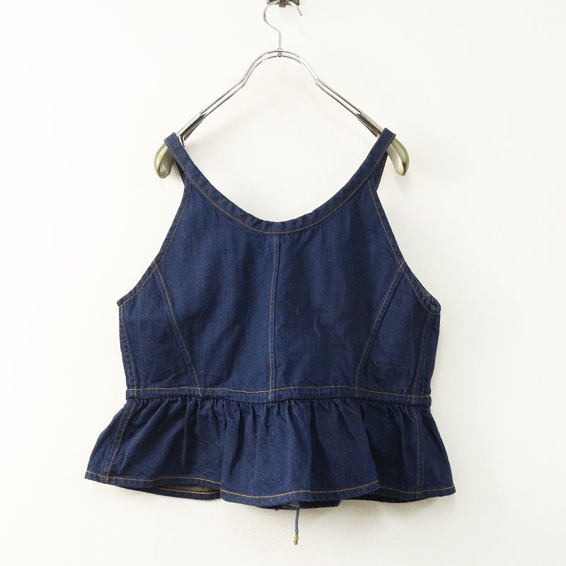 美品 45R 45rpm フォーティファイブアール 大麦デニムのキャミソール