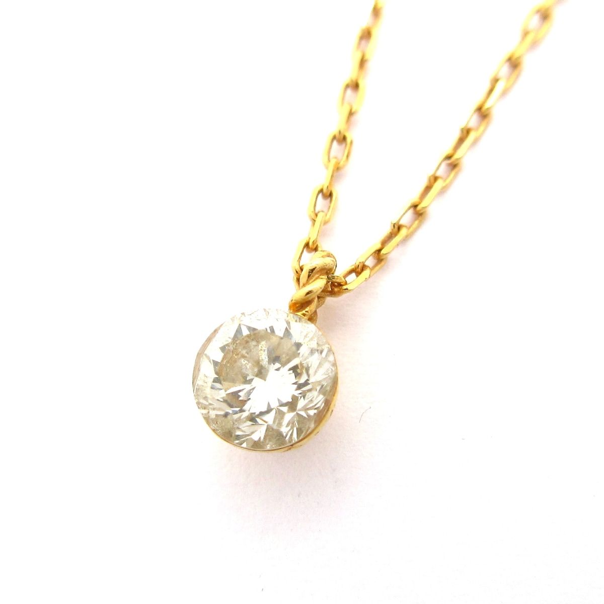 agete アガットK18YG ダイヤモンド0.2ct 【公式通販】