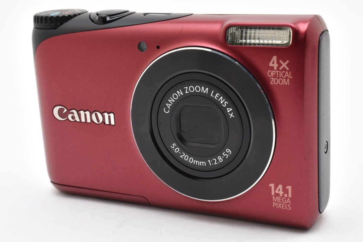 キヤノン Canon PowerShot A2200 レッド 充電器付き ARYM5376#22