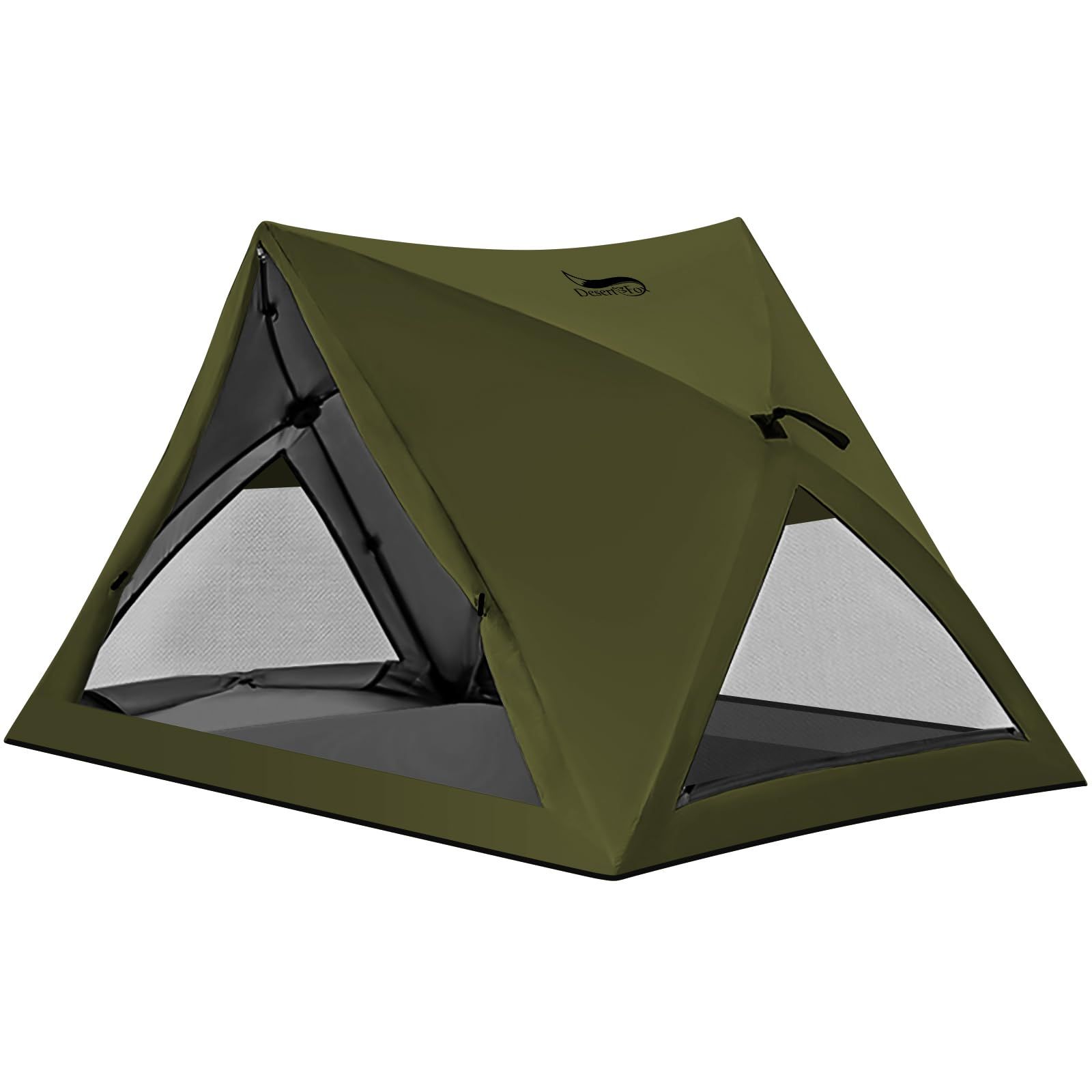 DesertFox テント ワンタッチ 1-2人用 3秒で組み立て・収納 4000mm耐