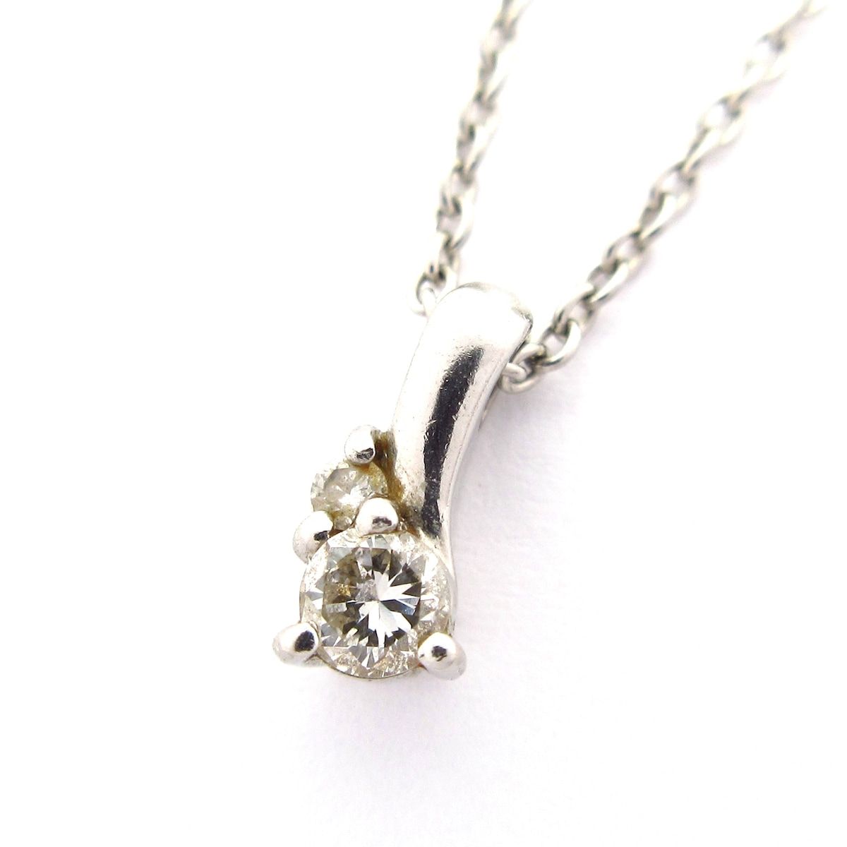 STAR JEWELRY(スタージュエリー) ネックレス - Pt950×ダイヤモンド 総 