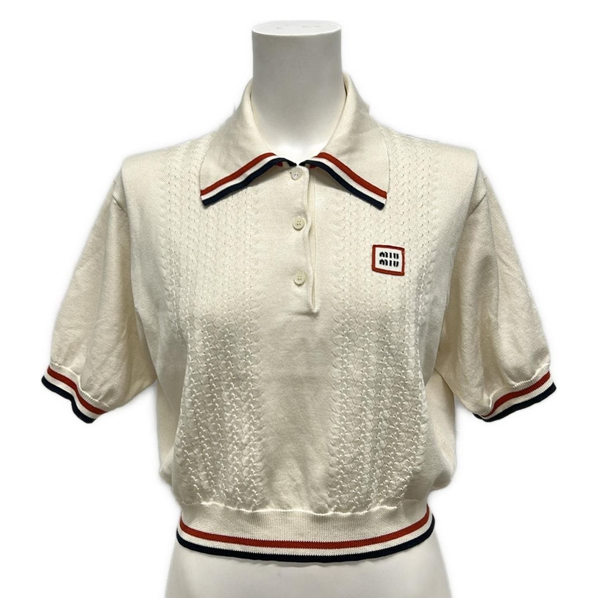 ミュウミュウ 半袖セーター サイズ40 M レディース美品 MML676 110B