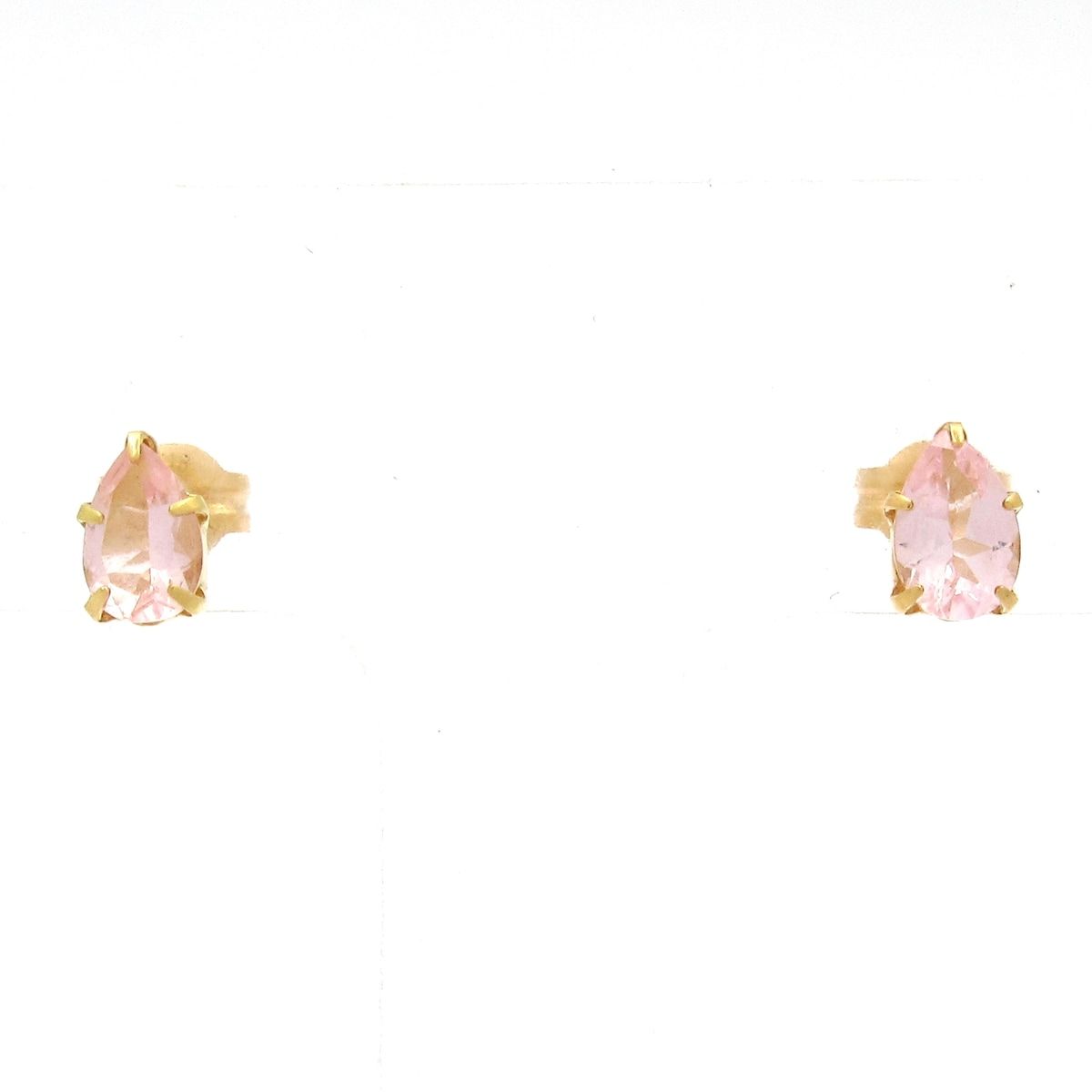 アクセサリー TAKE-UP(テイクアップ) ピアス - K18YG×クリア 総重量:0.8g