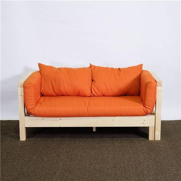 オレンジマット＆クッション2個 ベッド本体別売り