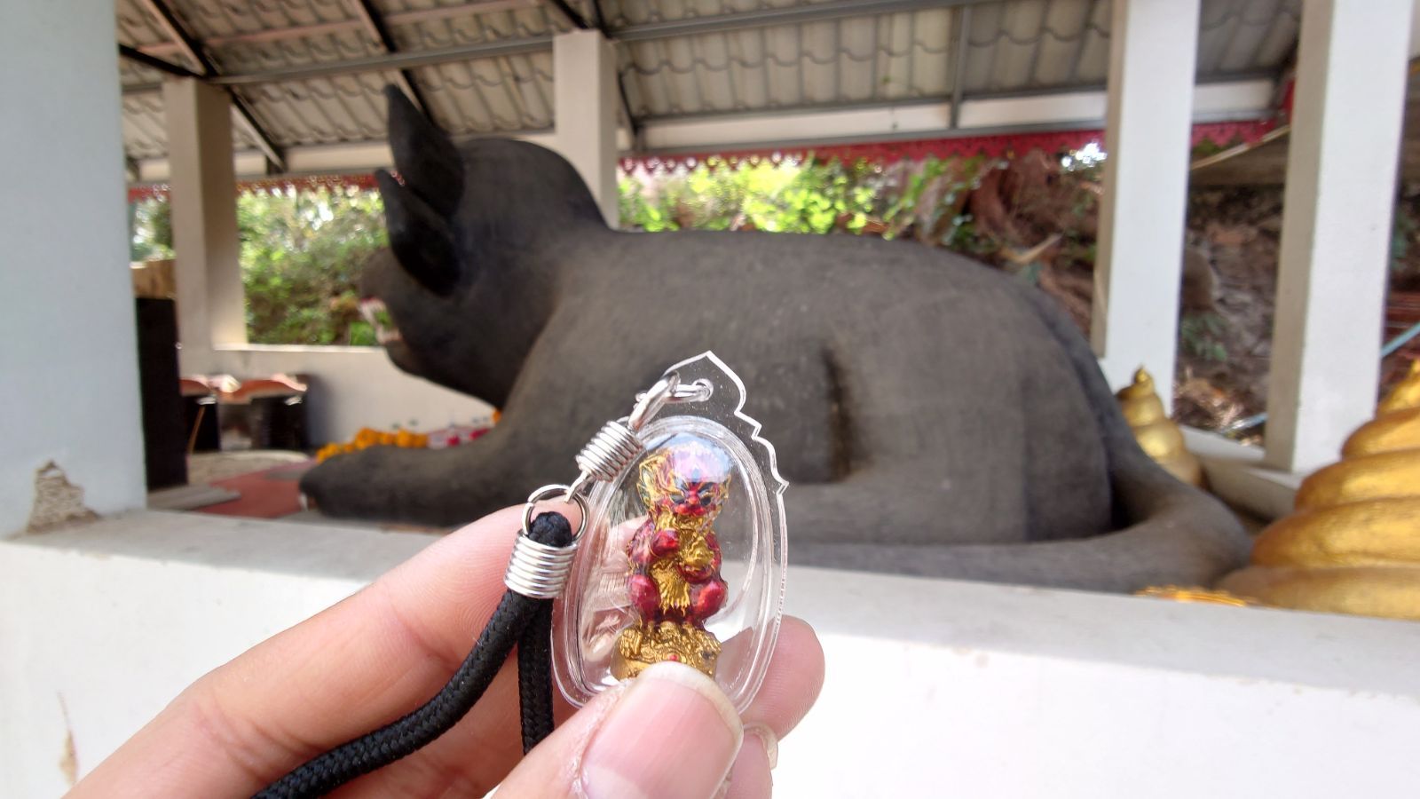 タイ呪物 メンシーフハーター 護符 プラクルアン ネックレス 金運の