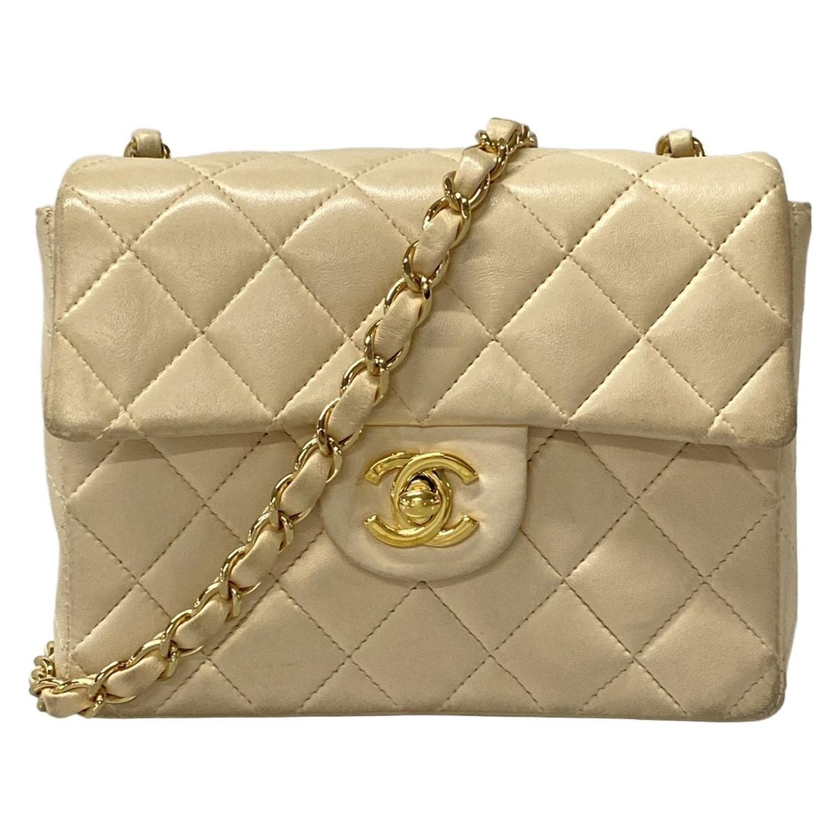 CHANEL(シャネル) ショルダーバッグ ミニマトラッセ A01115 ベージュ