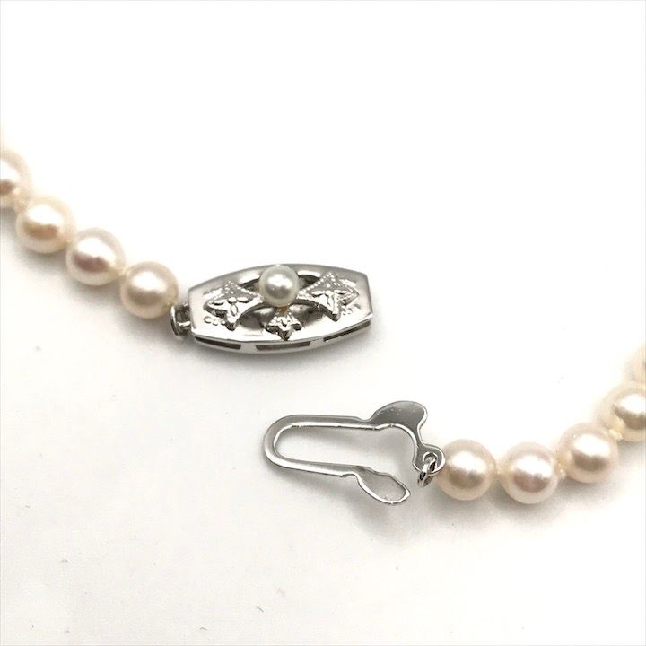 美品 テリ良好 あこや パール 真珠 ネックレス 約3mm ホワイト