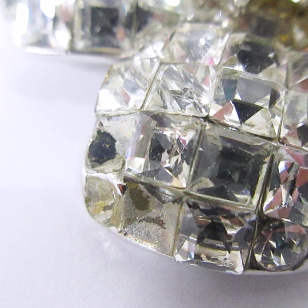 フォクシー FOXEY フラワーモチーフ ブローチ ラインストーン ビジュー