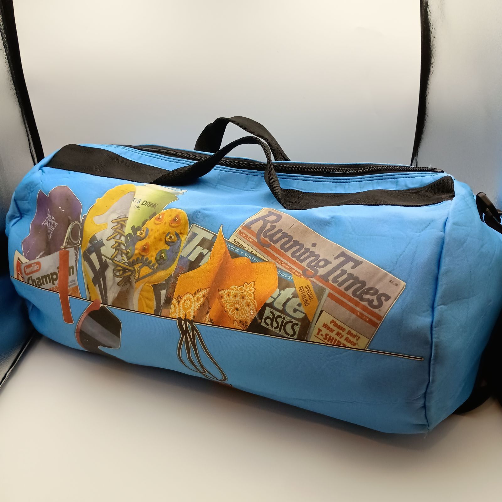 希少 ASICS アシックス 80s ボストンバッグ ドラムバッグ ヴィンテージ