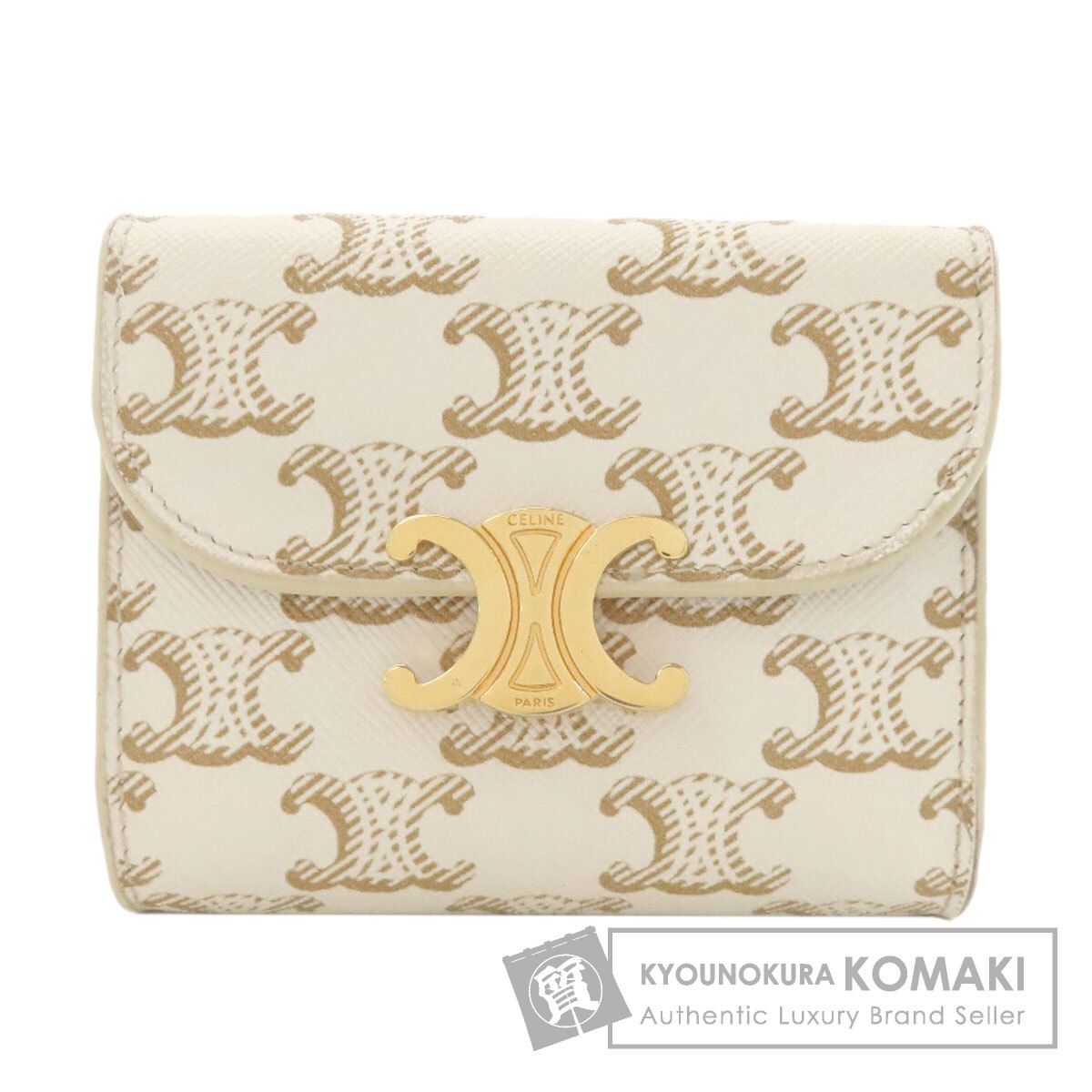 CELINE セリーヌ マカダム柄 三つ折り財布 二つ折り財布（小銭入れあり