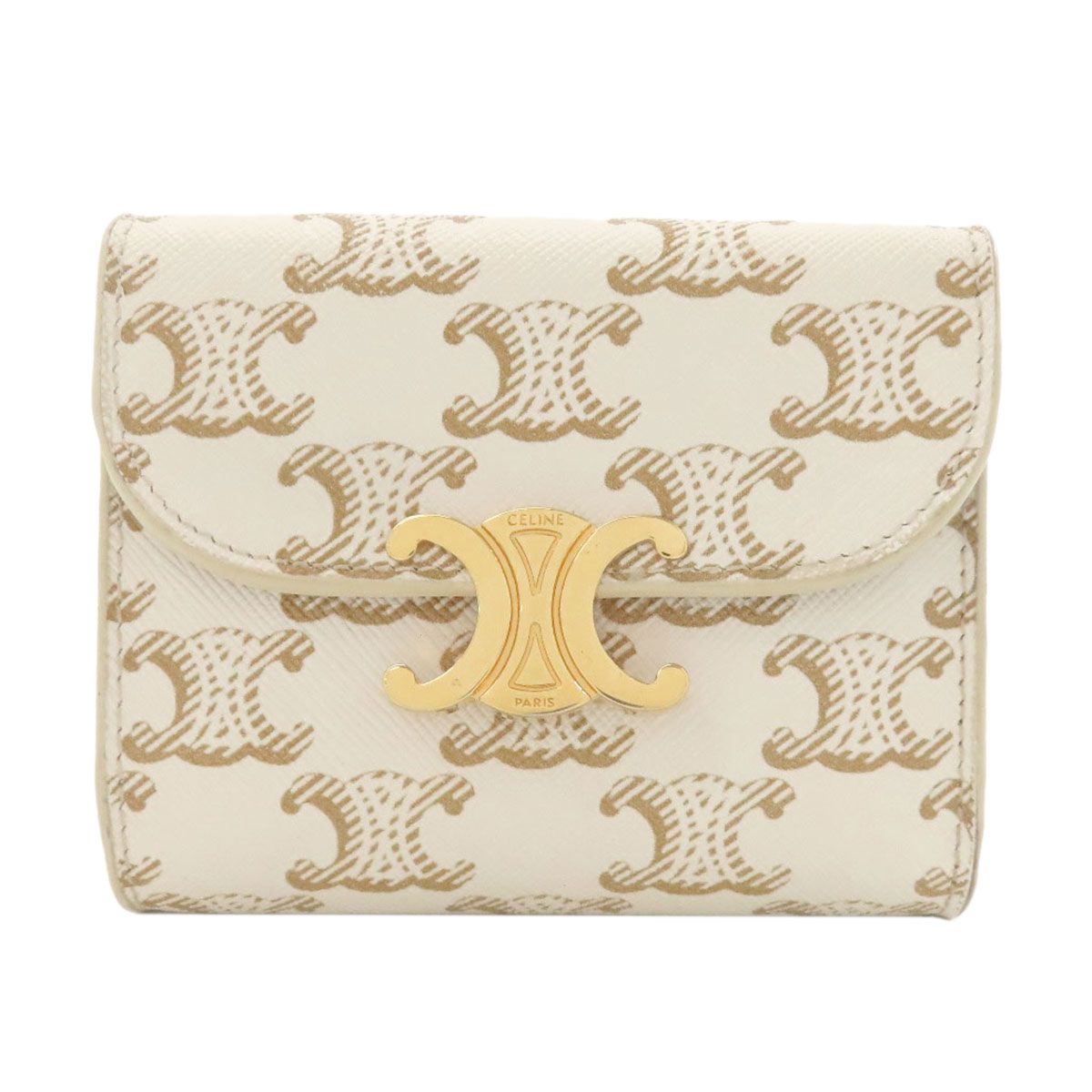 CELINE セリーヌ マカダム柄 三つ折り財布 二つ折り財布（小銭入れあり