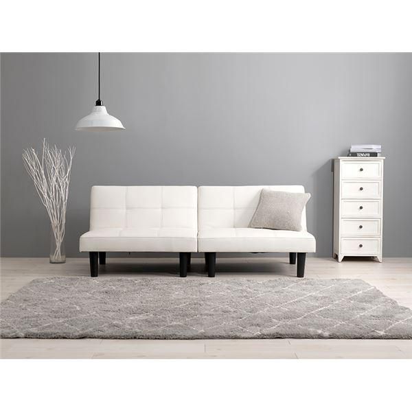  ソファー 約幅90cm ホワイト 背部3段リクライニング 脚部 組立式 リビング ダイニング ベッドルーム インテリア家具 防汚カバー付き 2人掛け 3人掛けソファ ソファ ソファベッド