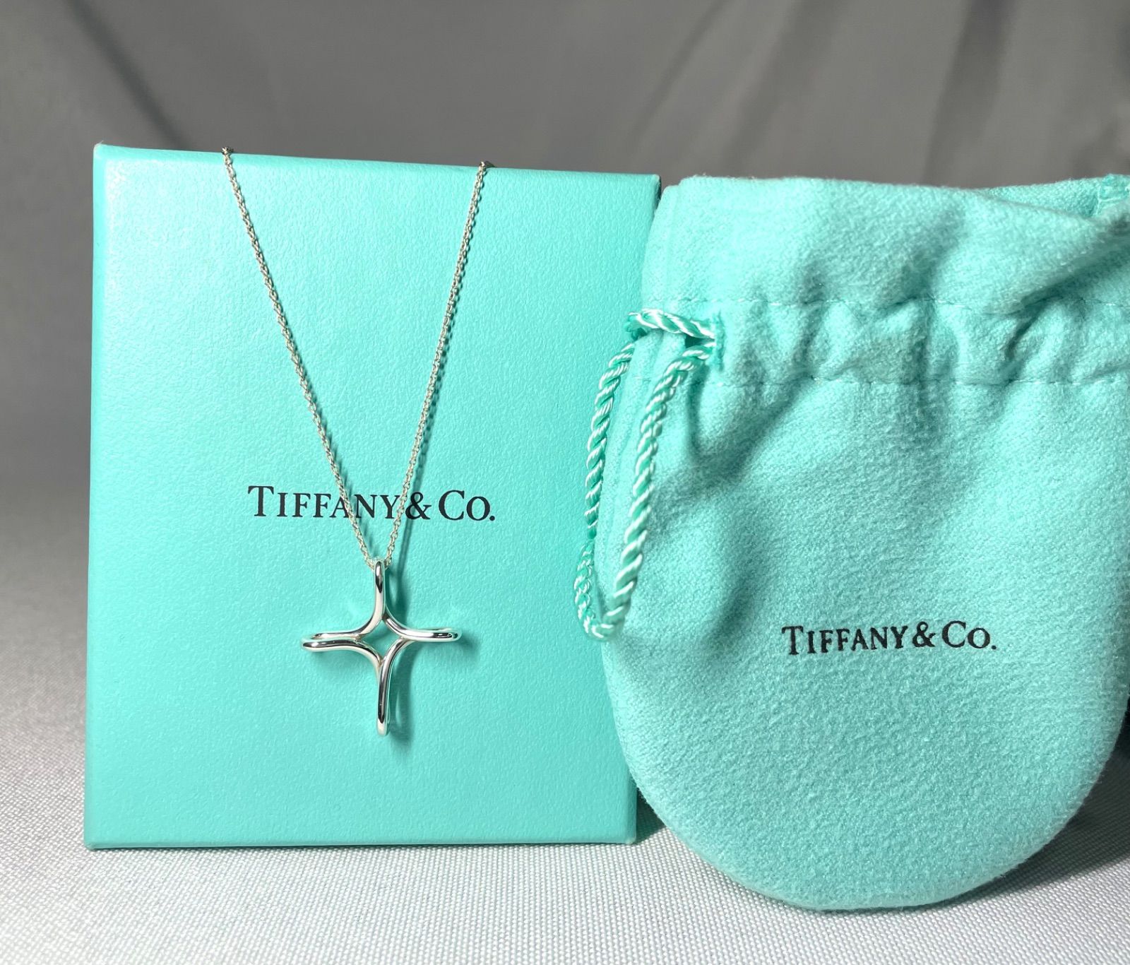 美品 TIFFANY ティファニー エルサペレッティ インフィニティクロス