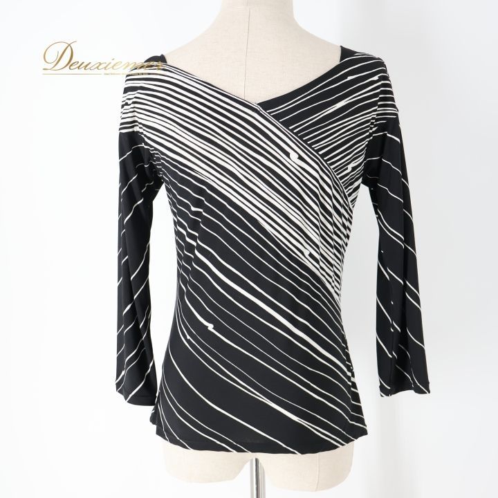 社交ダンス 衣装 トップス ブラウス ブラック系 チャコット Chacott