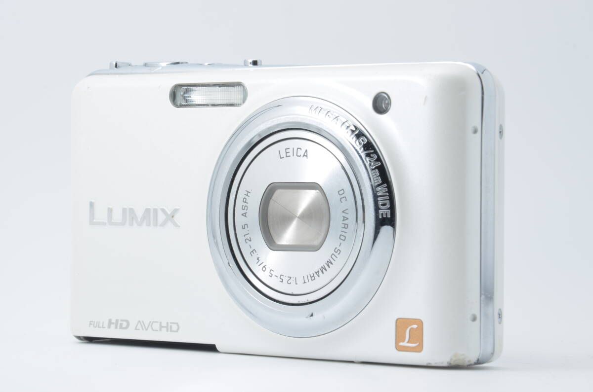 ☆動作品☆ パナソニック PANASONIC DMC-FX77 ホワイト コンパクト