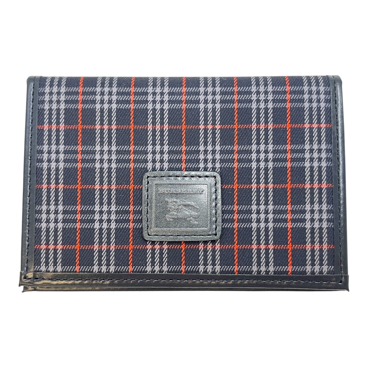 中古】BURBERRY バーバリー パスケース チェック柄 革 パスケース ユニ