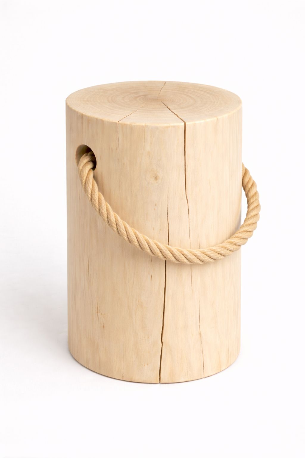 檜の丸太スツール｜玄関で靴を履くための腰掛け・サイドテーブルにも