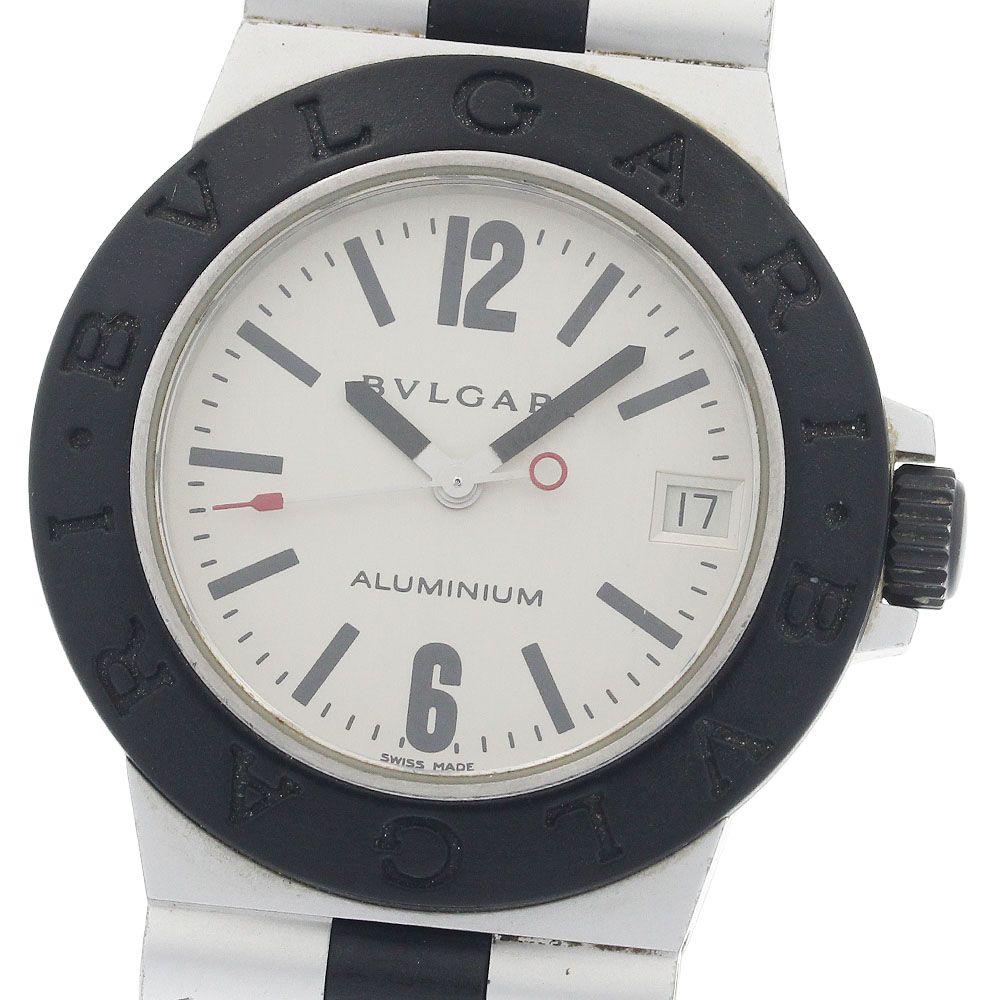 ブルガリ BVLGARI AL32A アルミニウム デイト クォーツ ボーイズ